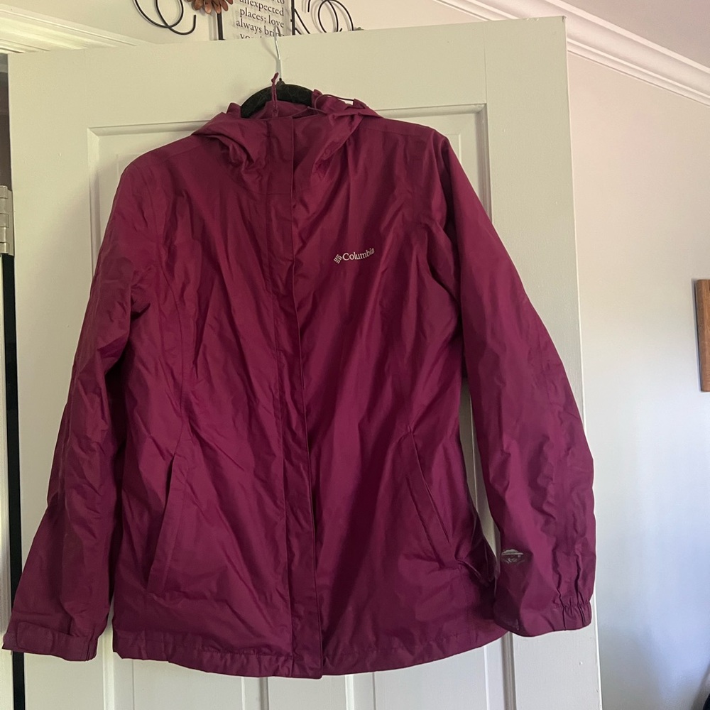 Columbia Maroon Hooded Jacket
